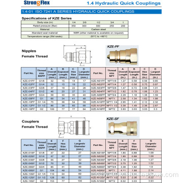 Kopling Cepat Hidrolik ISO7241A